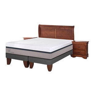 Cama Europea Cic Balance / King / Base Dividida + Set De Maderas