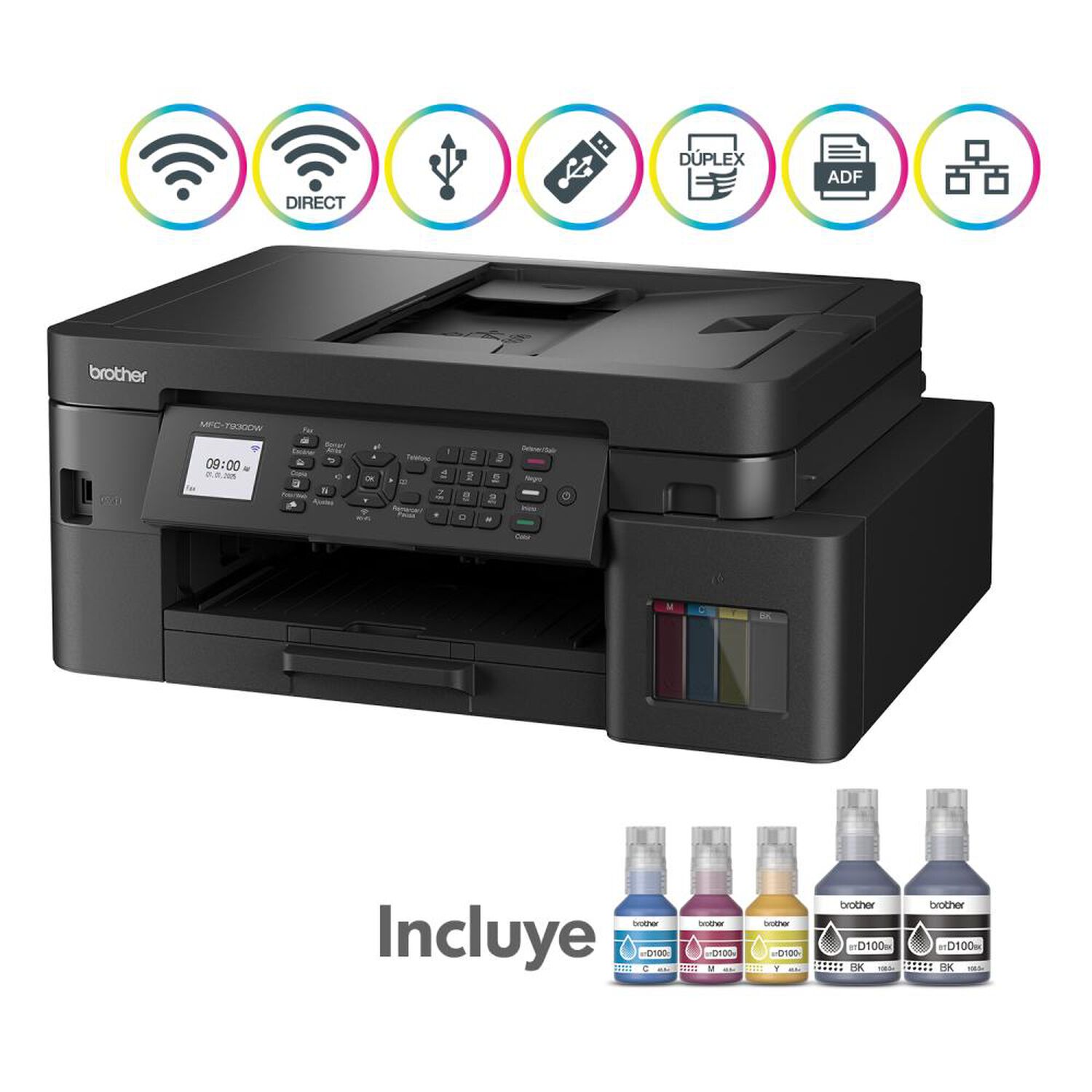 Impresora Multifuncional Brother MFCT930DW image number 2.0