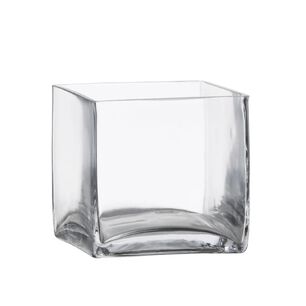 Florero Quadro 12cm Vidrio Transparente Cuadro Allegra