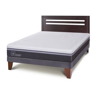 Cama Europea Cic Ortopedic Advance / 2 Plazas / Base Normal + Respaldo