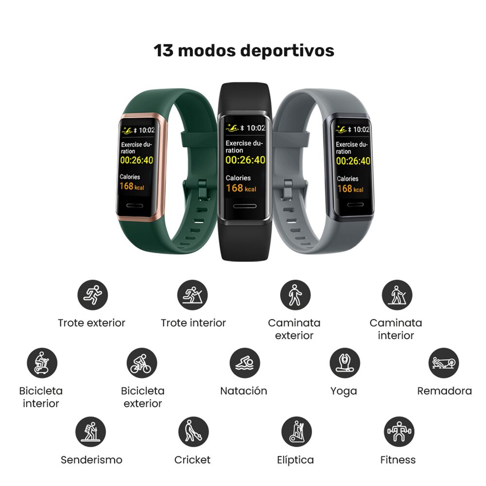 Banda Smartband Lhotse Urban Gt Green image number 4.0
