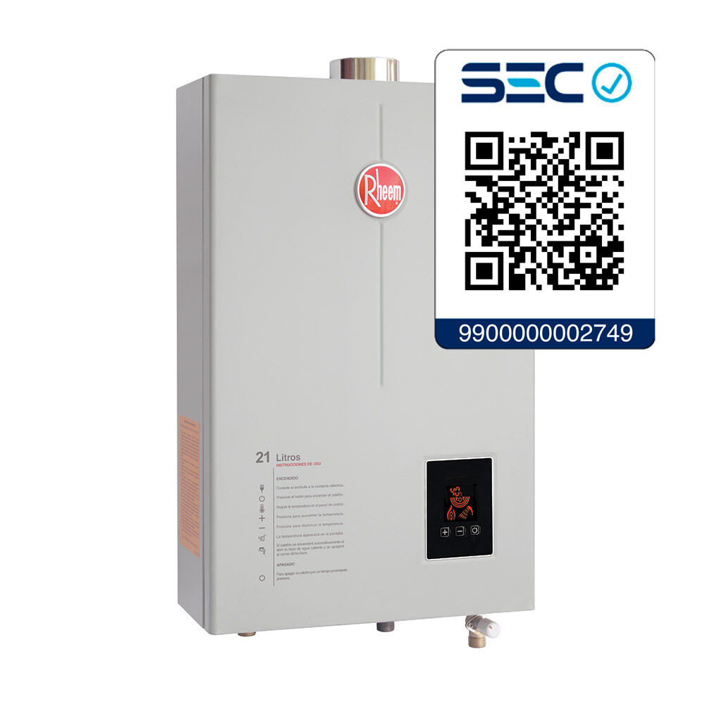 Calefont Rheem Prestige / Gas Licuado / 21 Litros image number 1.0