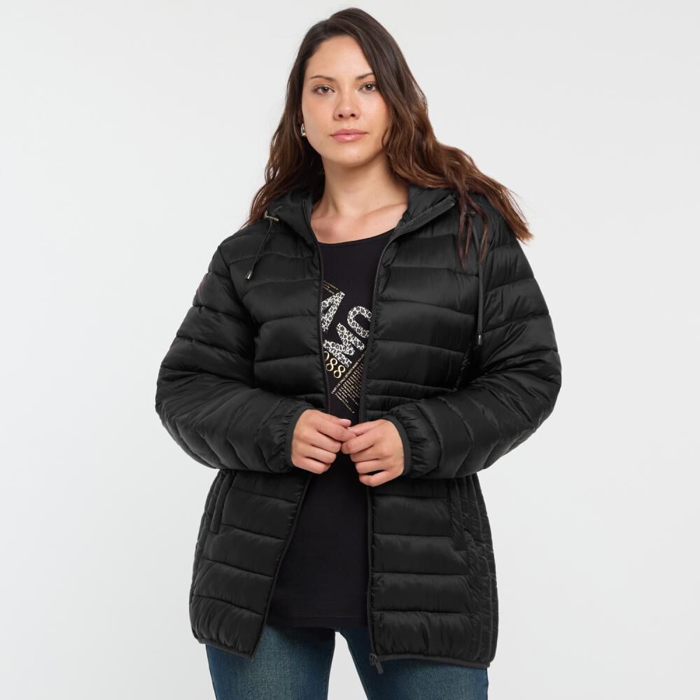 Parka Lisa Regular Cuello Alto Con Capucha Mujer Sexy Large image number 0.0