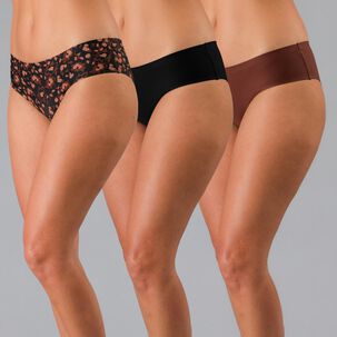 Pack 3x Pantaleta Micro Print Bonded Flores