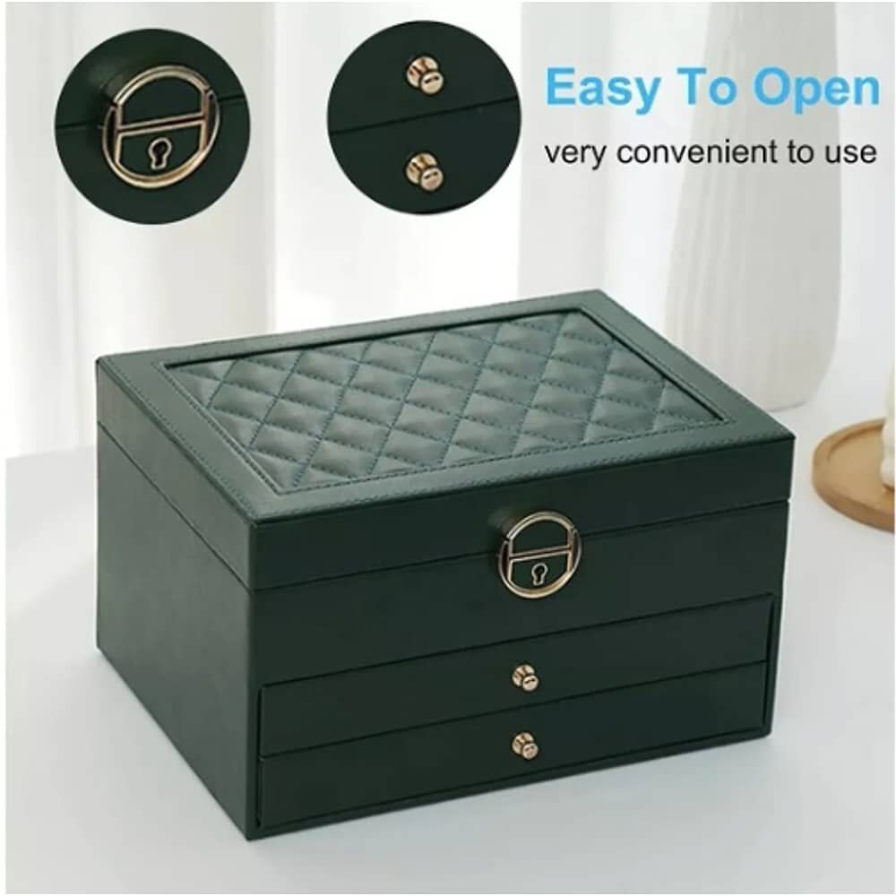 Joyero Tipo Maleta Organizador Verde image number 4.0