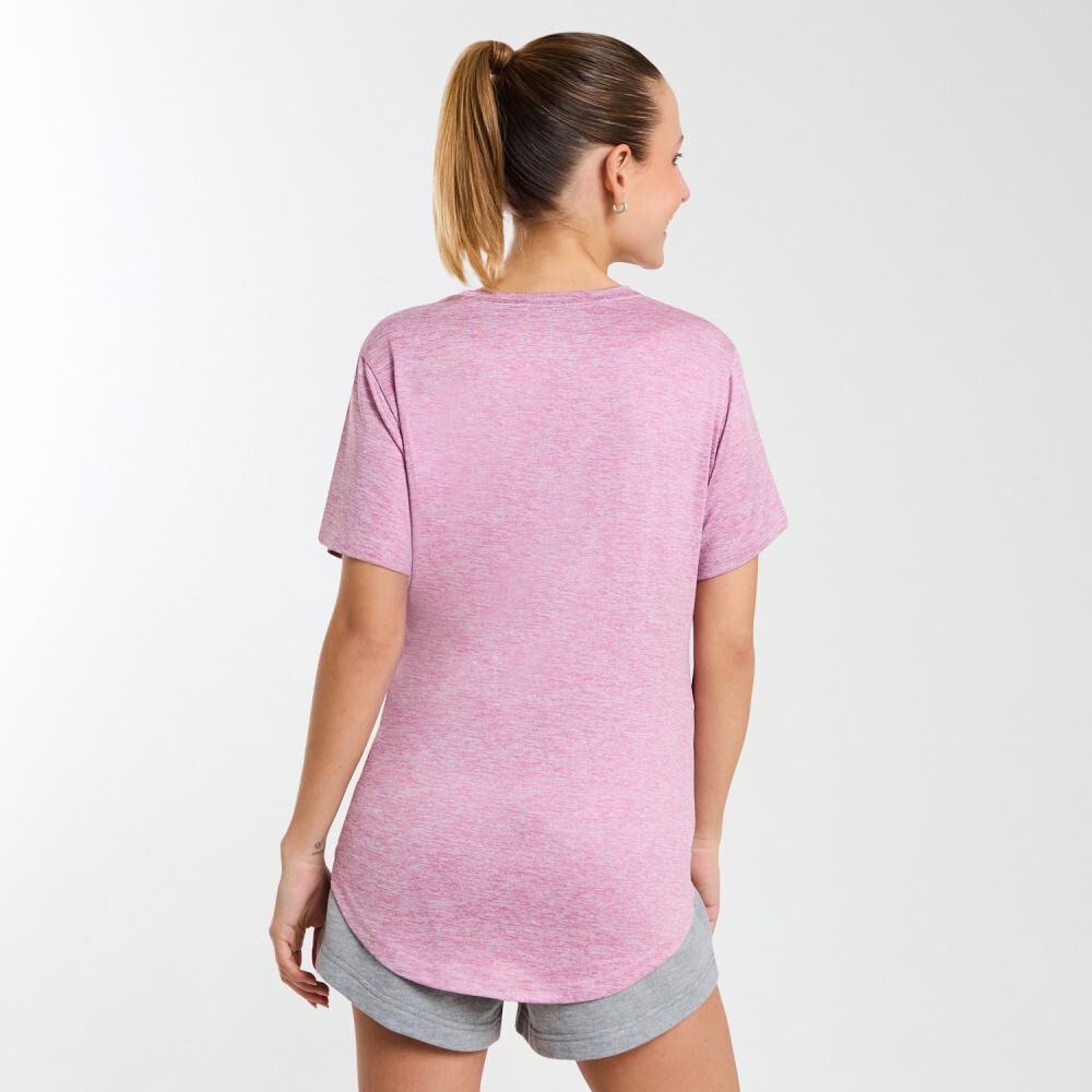 Polera Deportiva Básica Manga Corta Cuello Redondo Mujer Wetland image number 3.0