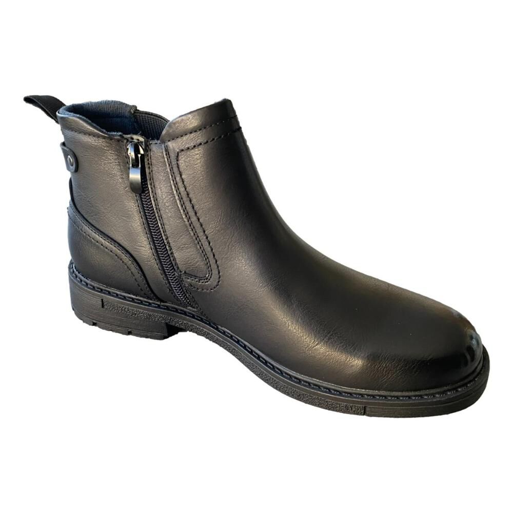 Botín Chelsea Hombre Agta 6007 Color Camel Y Negro image number 7.0