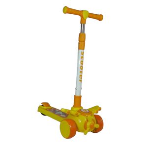 Scooter Monopatín Niños Avión Amarillo