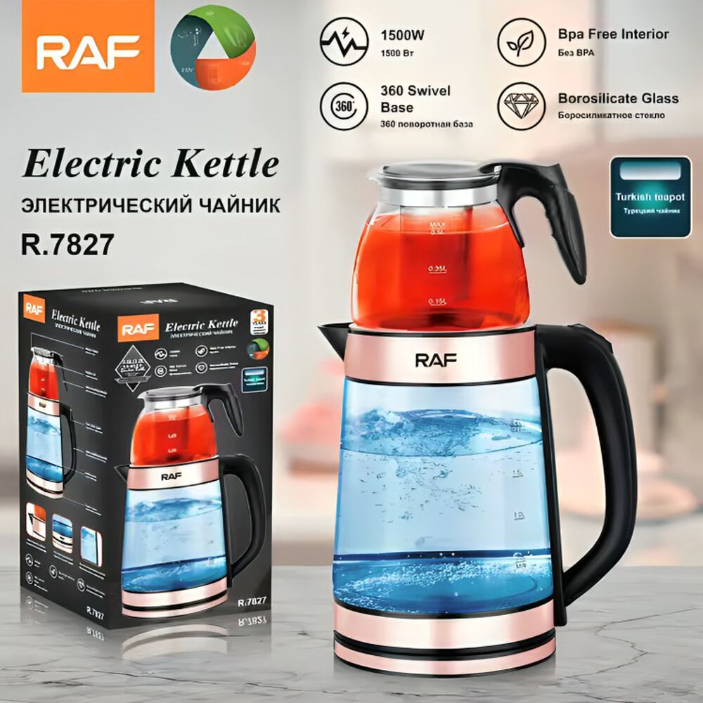 Hervidor De Agua Con Infusor Tetera Raf R7827 image number 2.0