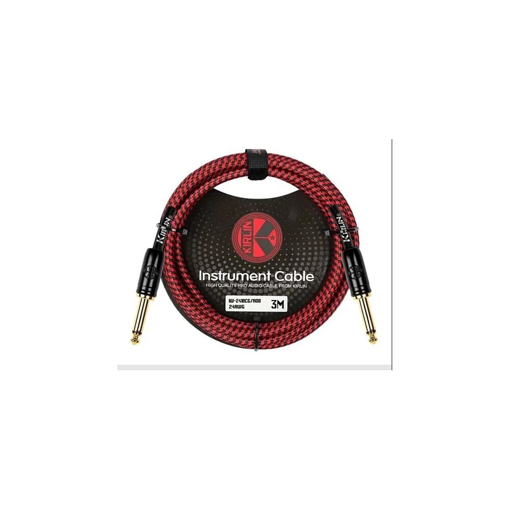 Cable De Instrumento Kirlin Rojo 3mts Iwcx-201b-3r image number 0.0
