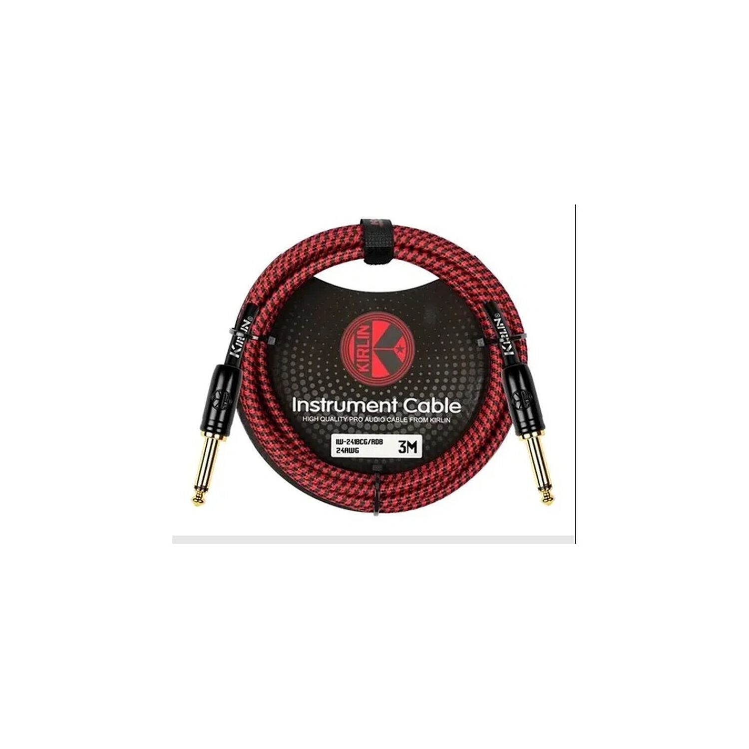 Cable De Instrumento Kirlin Rojo 3mts Iwcx-201b-3r image number 0.0