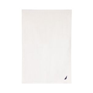 Toalla De Mano Nautica 100% Algod&oacute;n Textura Esponjosa Blanca-azul