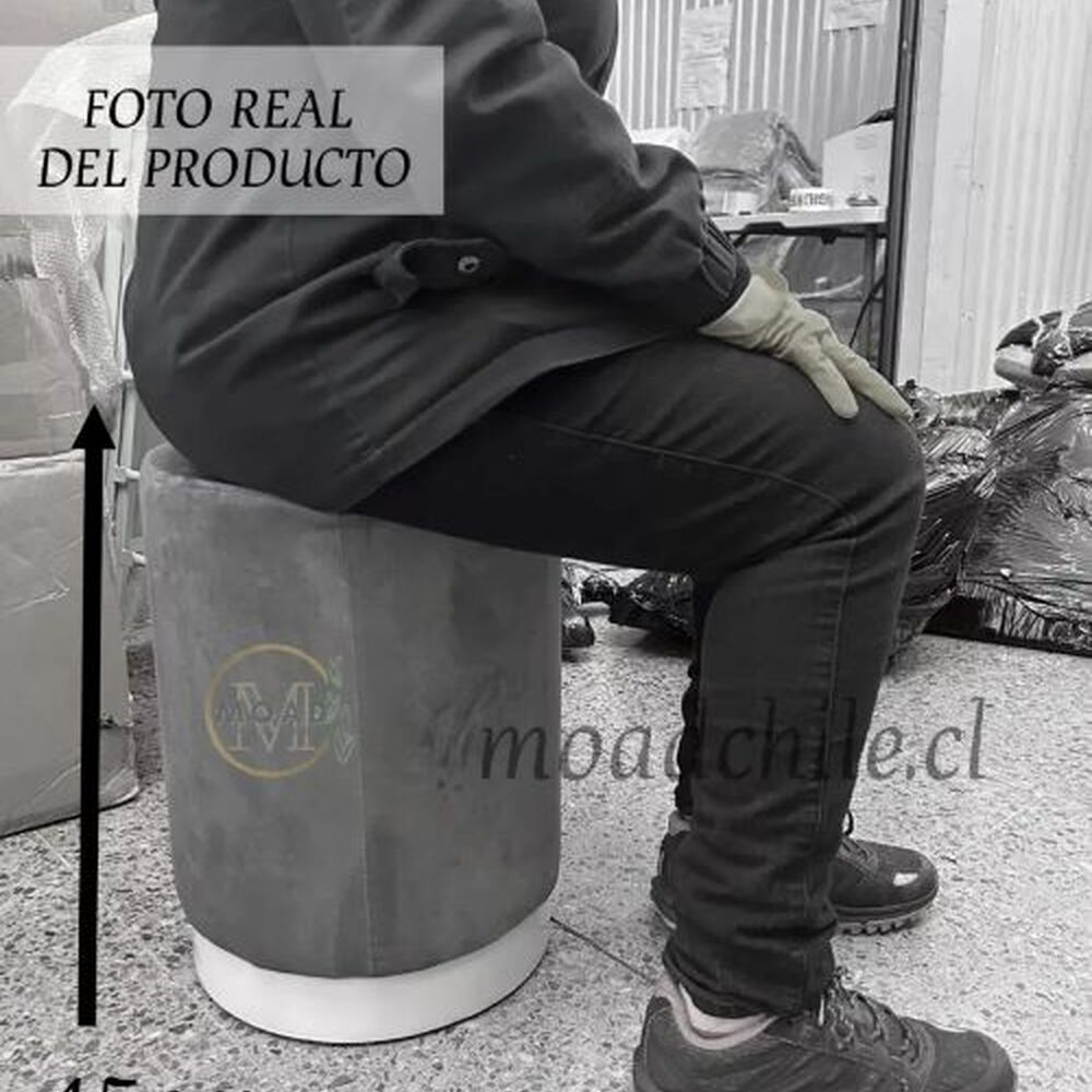 Puff Redondo Terciopelo Fancy image number 1.0