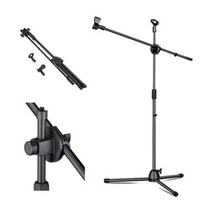 Soporte Para Micr&oacute;fono Atril Con Boom Profesional Pedestal