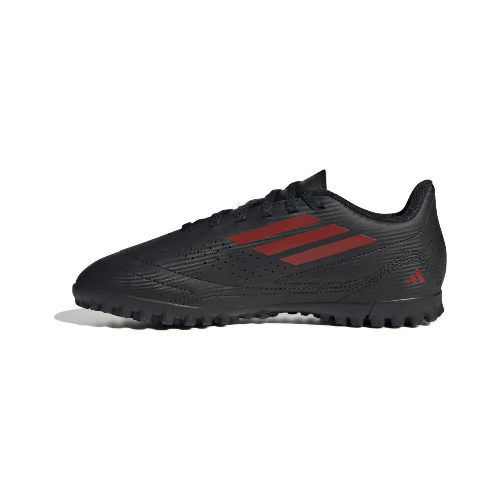 Zapatilla Fútbol Niño Adidas Deportivo Iii Tf J Negro/rojo image number 3.0
