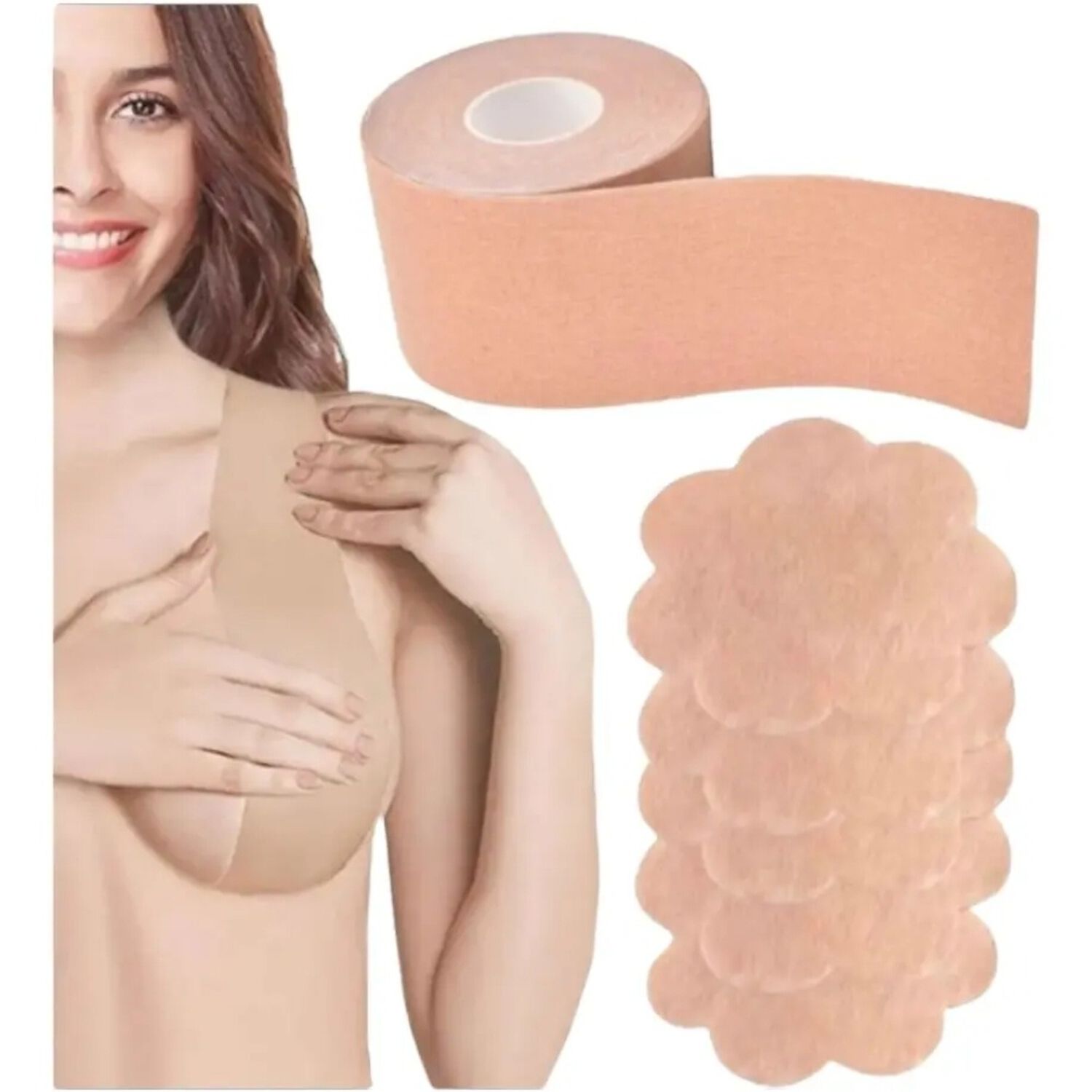 Cinta Levanta Pecho 5cmx5mt + 20 Cubre Pezones Boob Tape image number 3.0