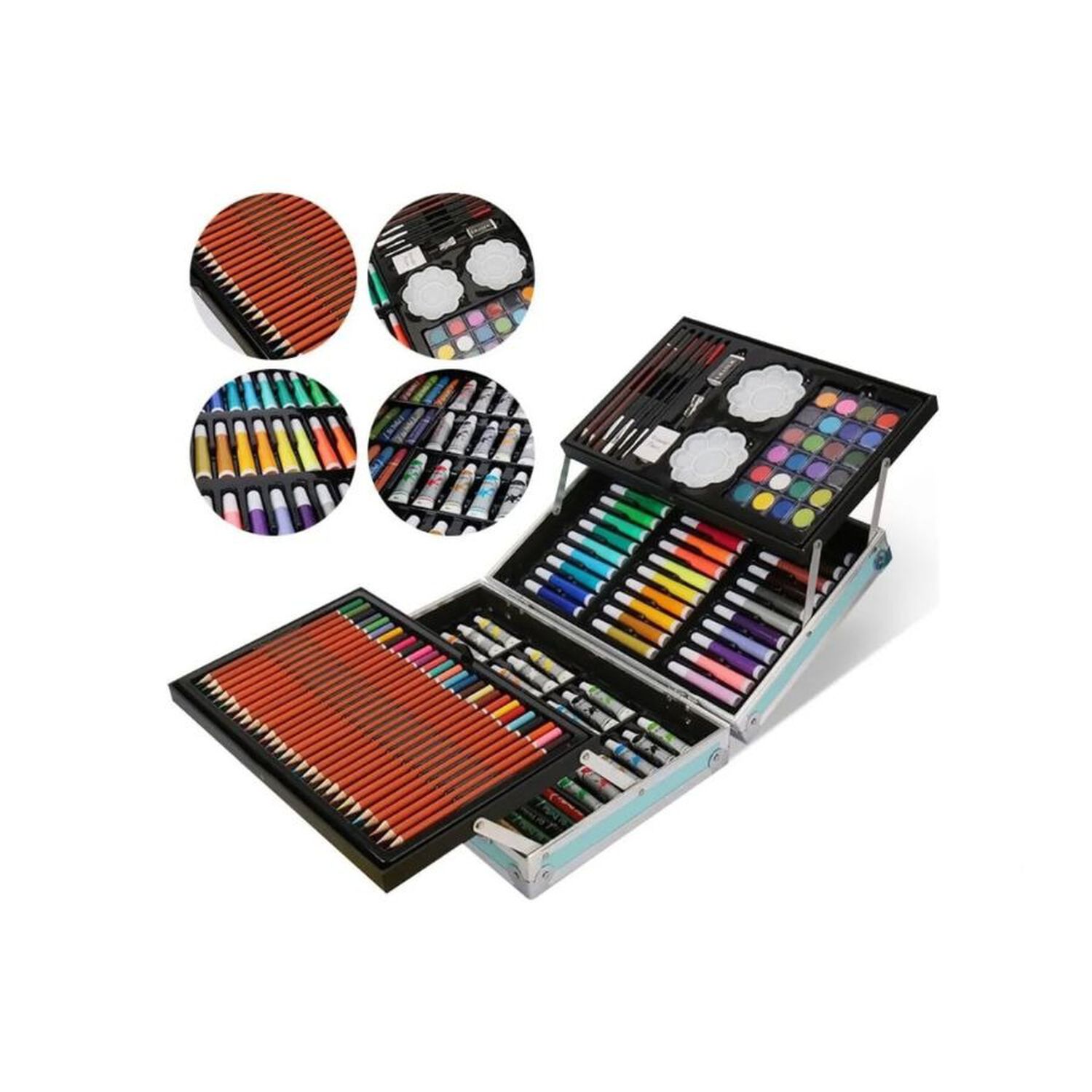 Set De Arte Infantil Maletin Dibujo Pintura Ni&ntilde;os image number 4.0