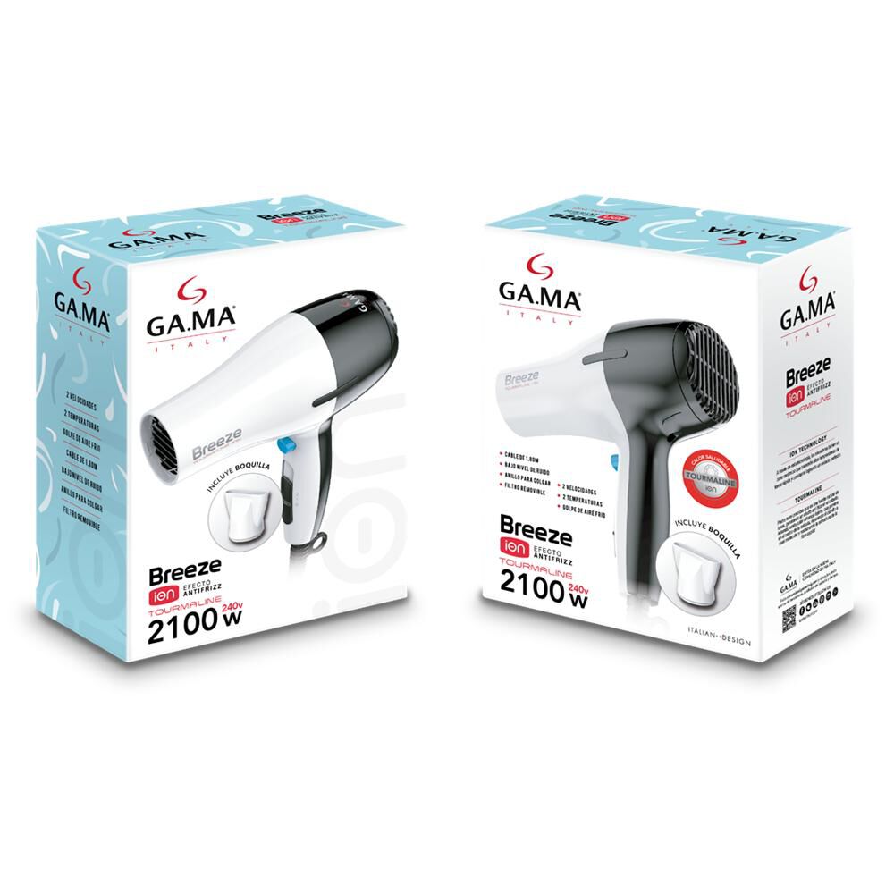 GA.MA Breeze Tourmaline Ion Blanco, foto 4