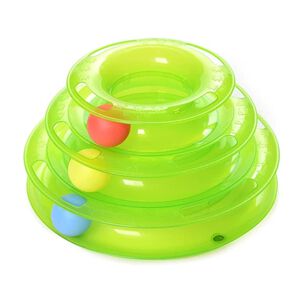 Juguete Para Gatos Mascotas De 3 Niveles Con Pelotas