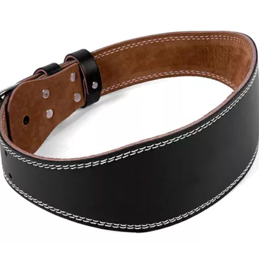 Cintur&oacute;n Lumbar Para Pesas Faja Cuero Levantamiento Peso Gym image number 2.0