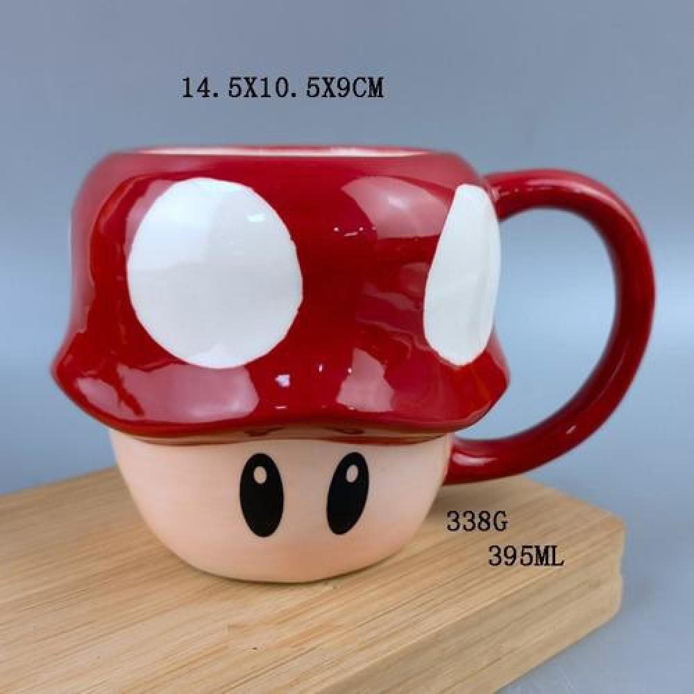 Tazon Taza 3d Hongo Toad Rojo Super Mario Bross image number 2.0