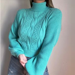 Sweater Trenzado Elasticado