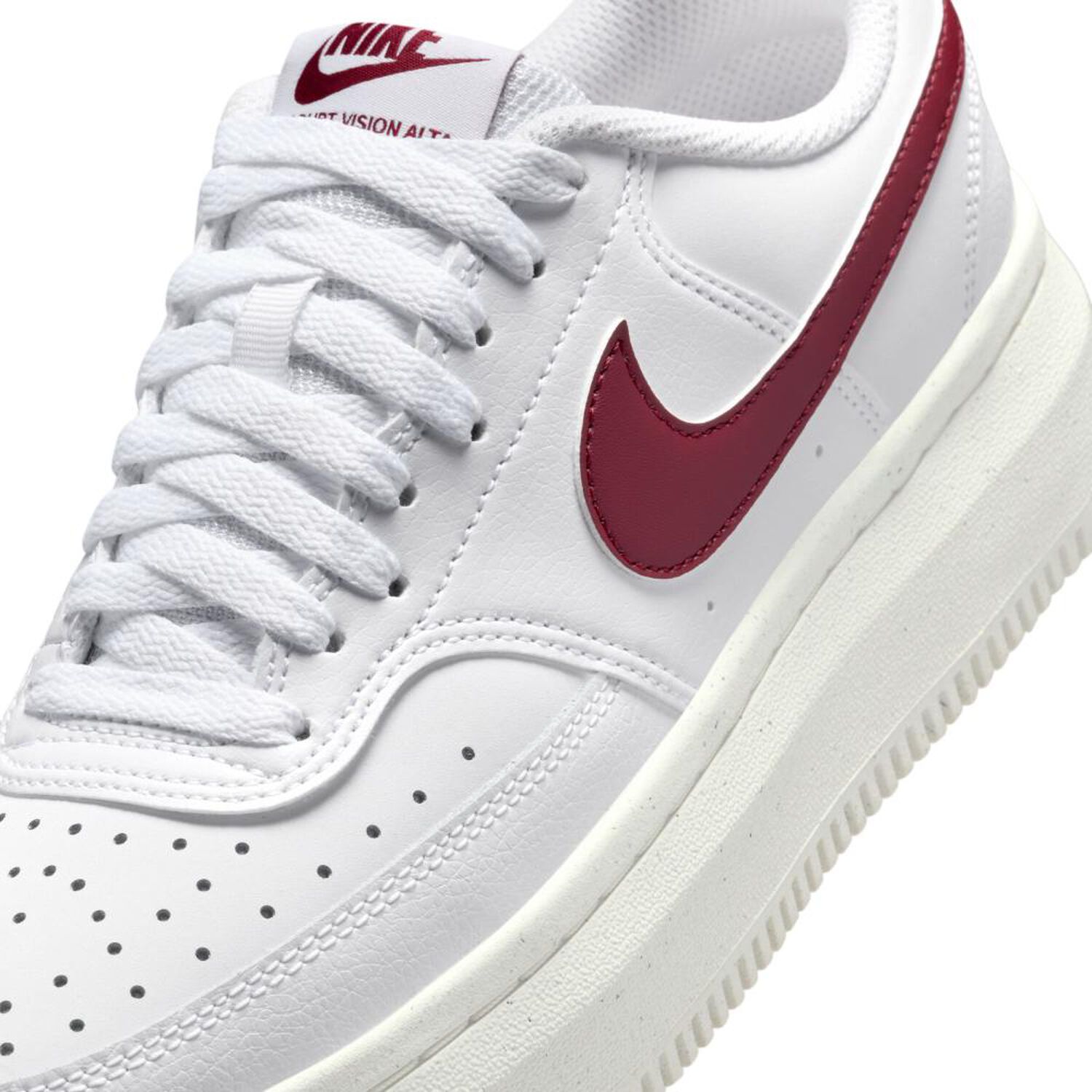 Zapatilla Urbana Mujer Nike Court Vision Alta Blanco image number 5.0