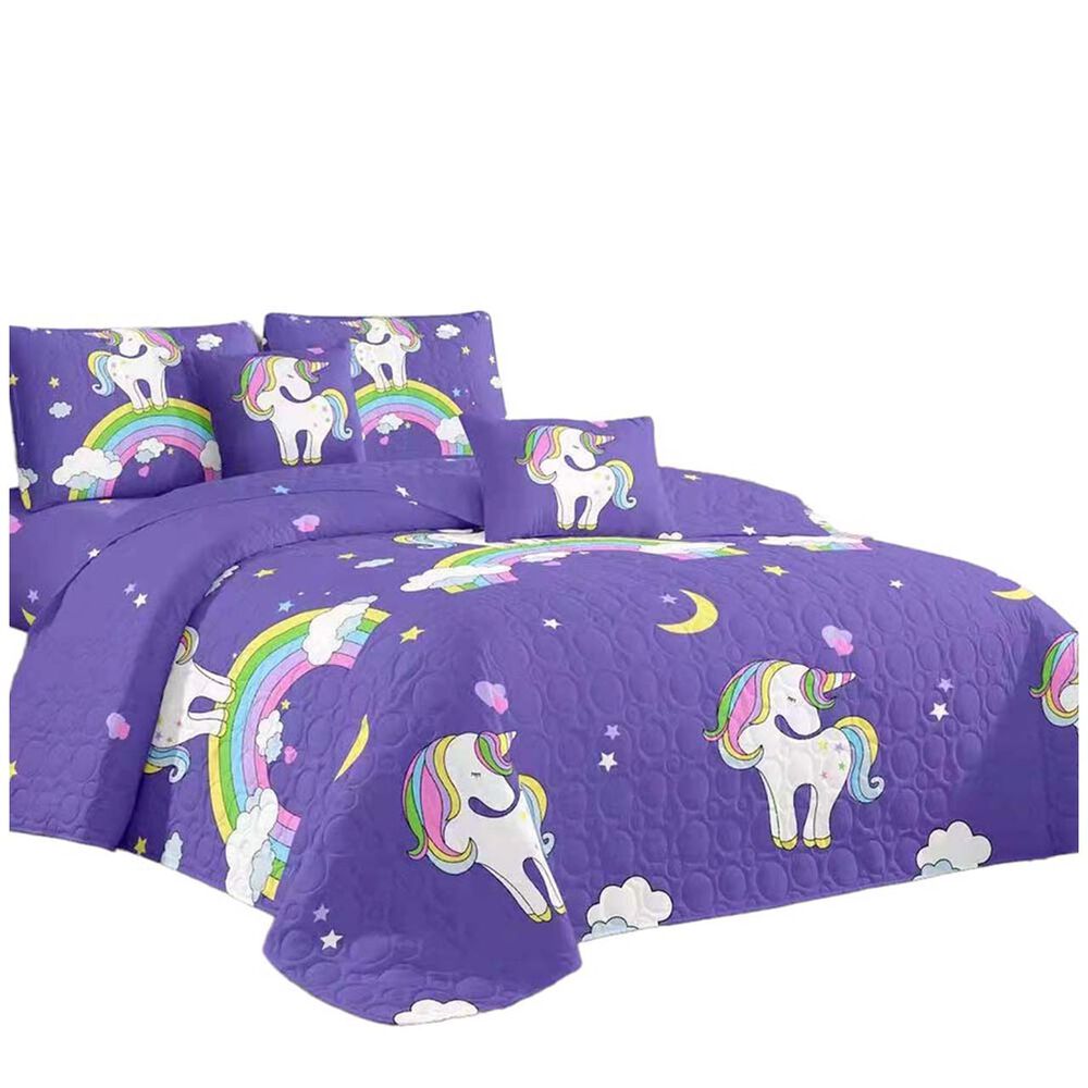 Cubrecama Quilt Unicorn Estampado Plaza Y Media image number 1.0