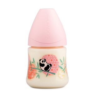 Mamadera 150ml Anat&oacute;mica Latex Panda Rosado