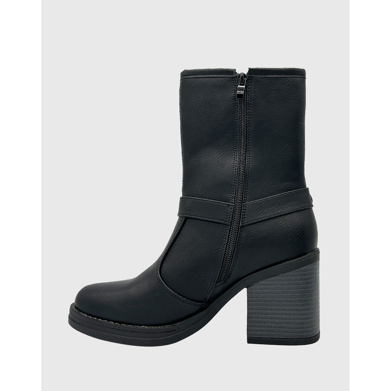 Bota Para Mujer, Negro, Cuadruple Correa Danicolle image number 2.0