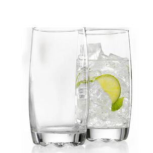 Set 6 Vasos Altos Modelo Napoles 390ml Jugos Tragos Bebida
