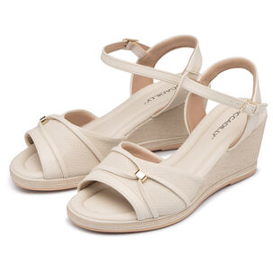 Sandalia Mujer Anabela Alice Hueso 759 Piccadilly