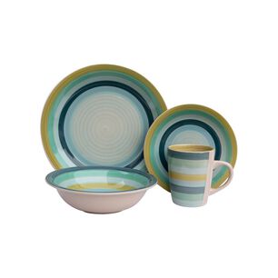 Juego De Vajilla Casaideal Oliva / 24 Piezas / 6 Personas
