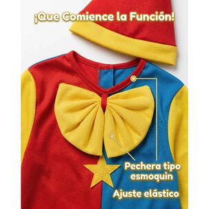 Disfraz Cosplay Payaso Buf&oacute;n Ni&ntilde;o Ni&ntilde;a Carnaval Adulto
