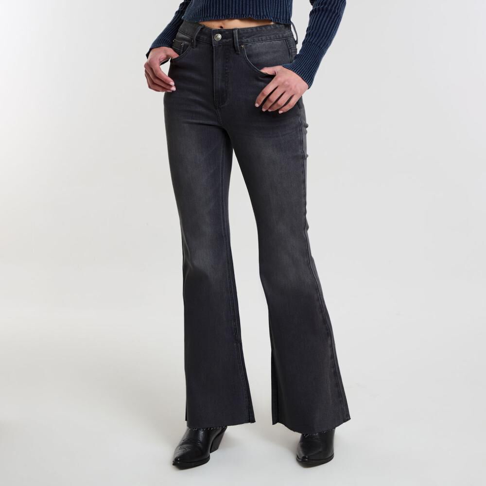 Jeans Tiro Medio Flare Mujer Rolly Go image number 0.0