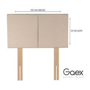 Cama Europea 1.5 Plaza 190 Respaldo Everest