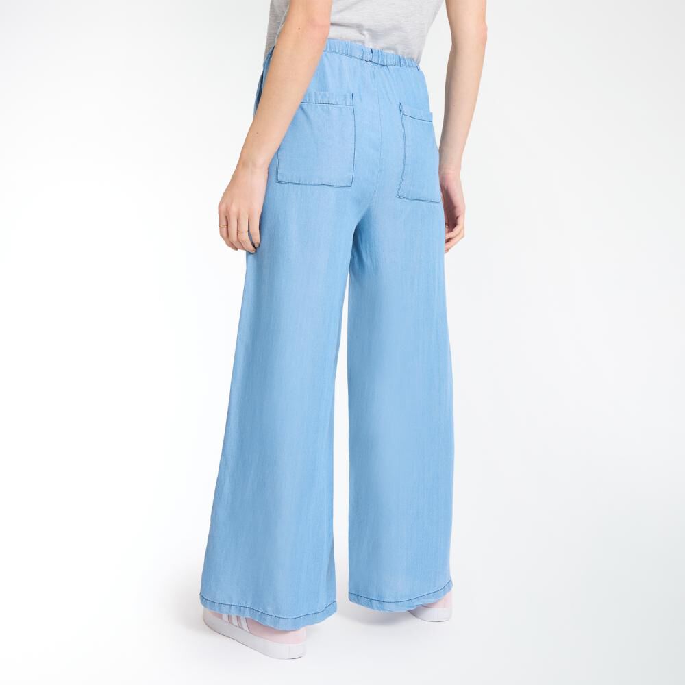 Pantalón Elásticado En Cintura Tiro Medio Relax Mujer Freedom image number 3.0