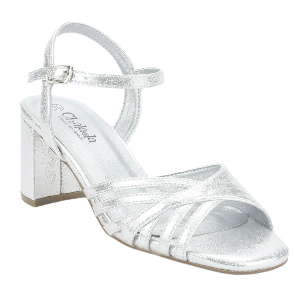 Sandalia Chalada Mujer Foly-2 Plateado Casual image number 2.0