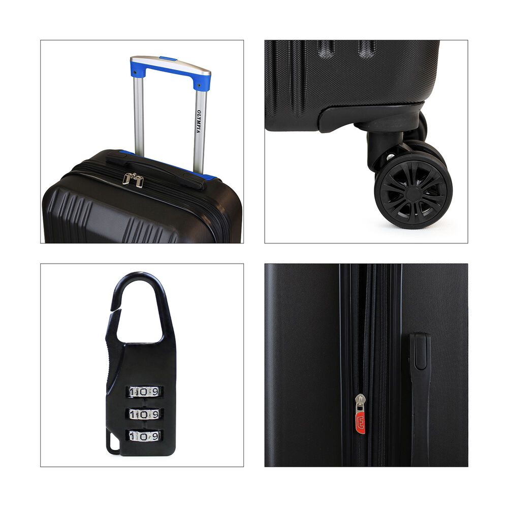 Set De 3 Maletas S+m+l Olympia Negro-azul image number 2.0