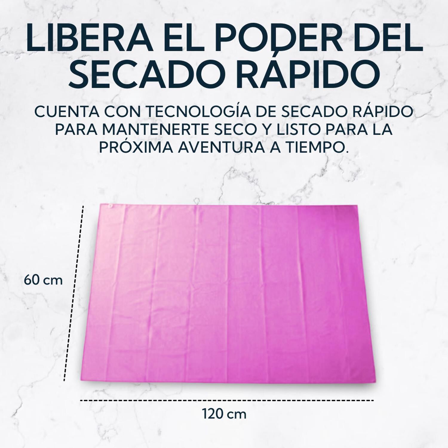 Pack 2 Toallas Microfibra Terry Morada image number 6.0
