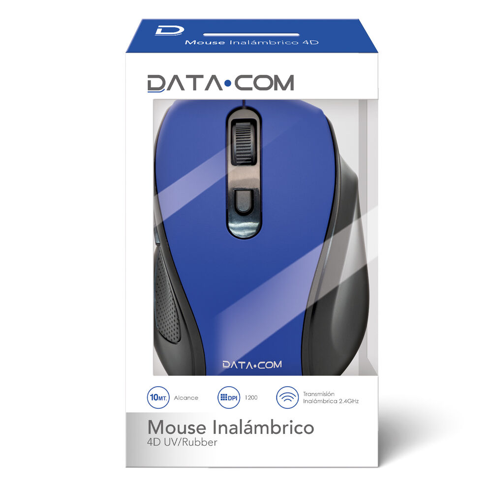Mouse Inalámbrico Azul 4d Datacom image number 0.0
