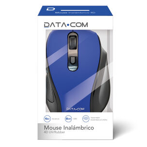 Mouse Inalámbrico Azul 4d Datacom