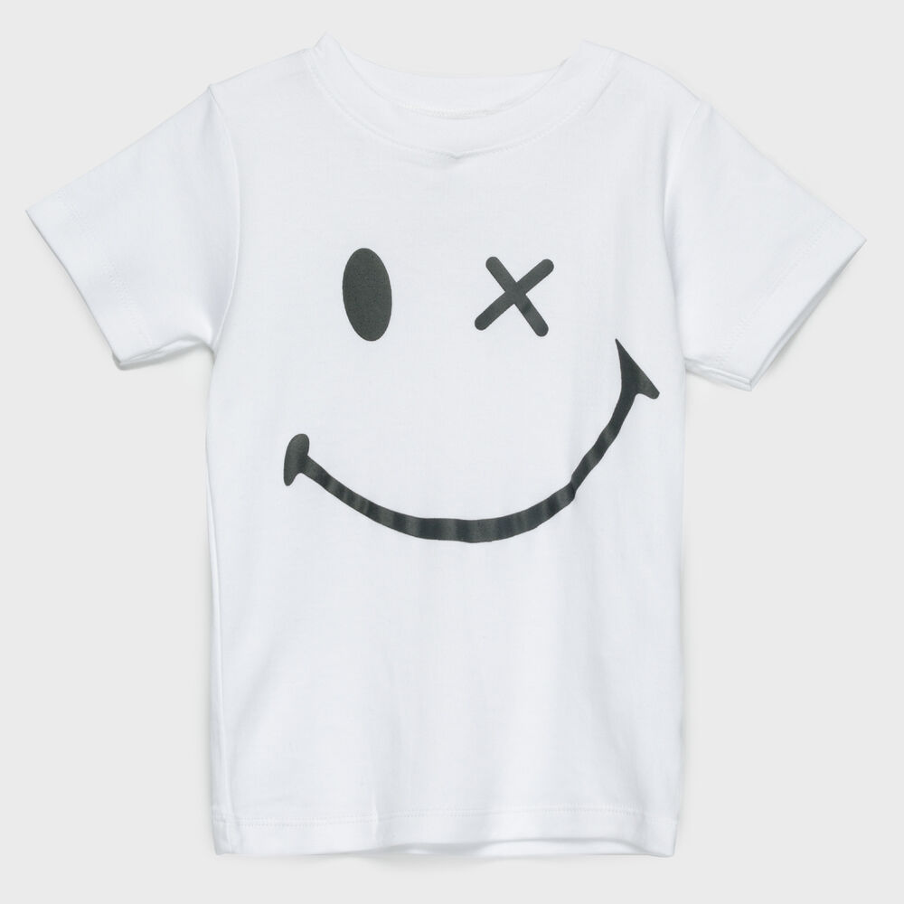 Polera Blanca Smile Algodón Peruano image number 0.0