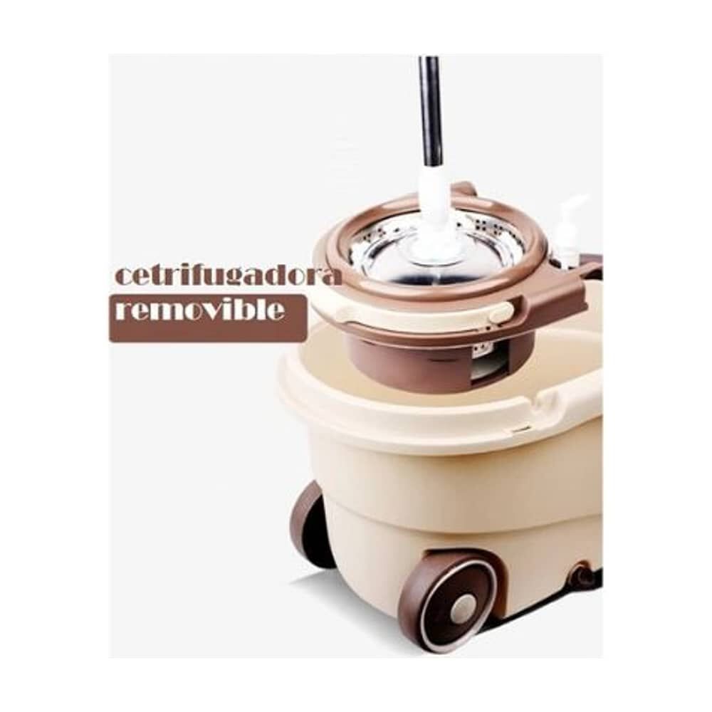 Mopa Trapeador Giratoria 360 Cetrifugadora Acero Removible image number 3.0