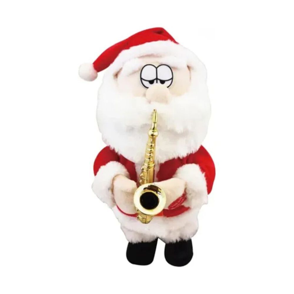 Muñeco De Navidad Bailarin Papá Noel Con Saxofón image number 3.0