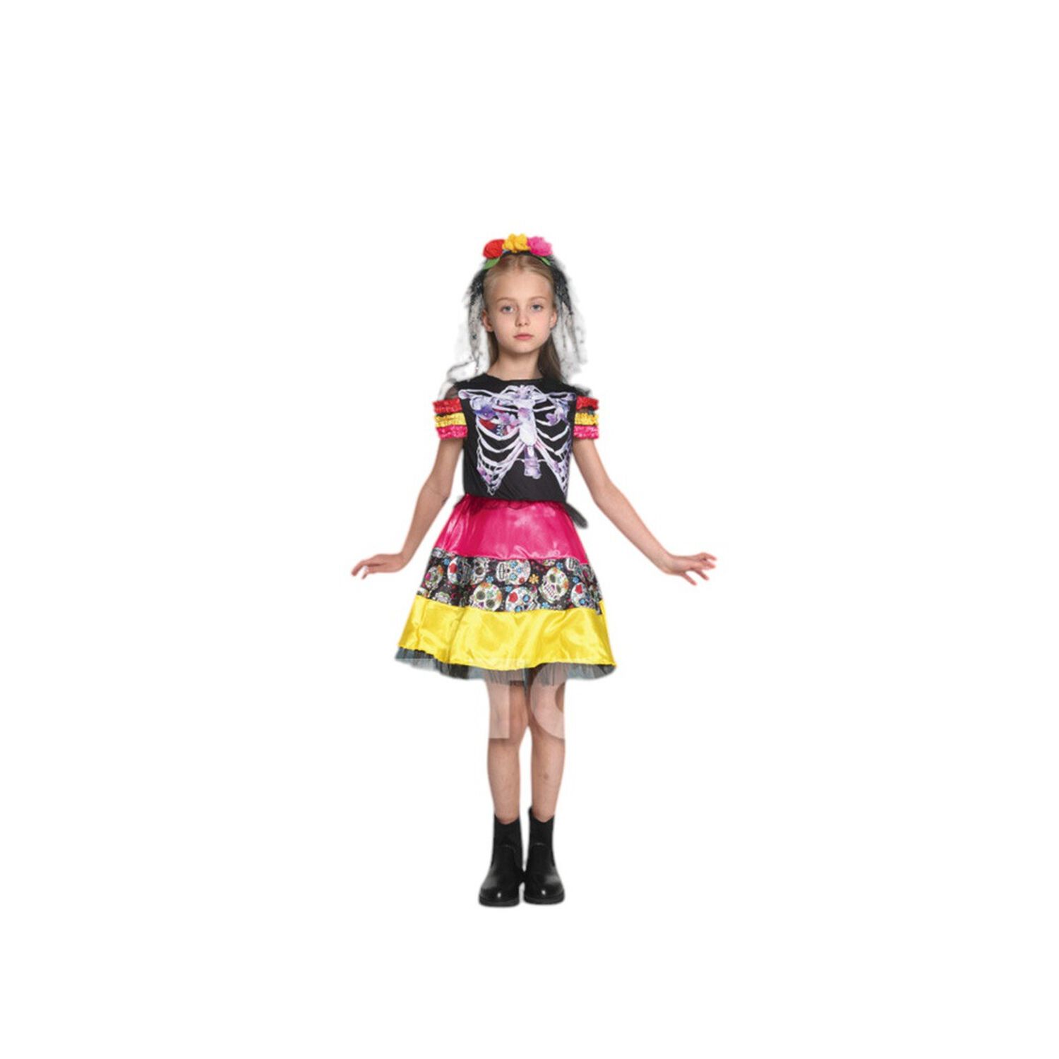 Disfraz Infantil Catrina Esqueleto image number 1.0