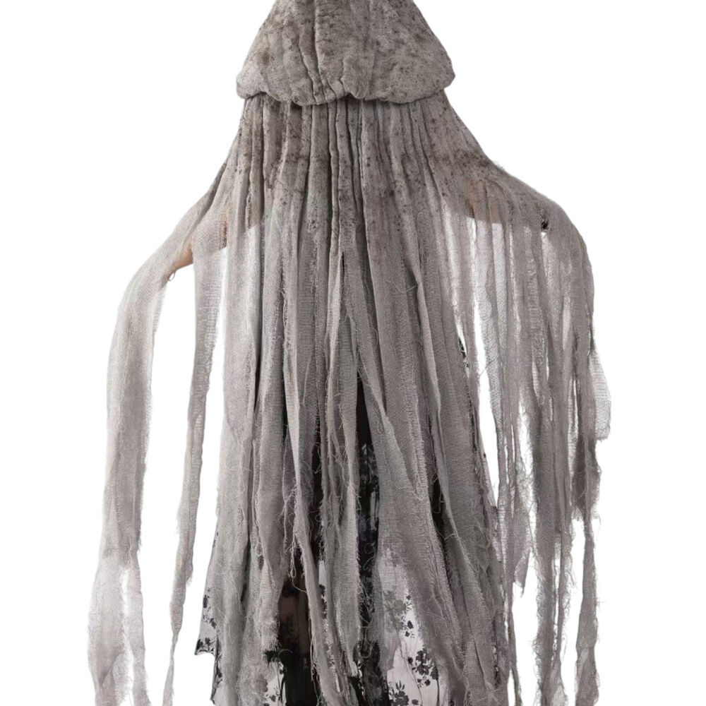 Disfraz Cosplay Capa De Terror Con Capucha Tunica Halloween Hollow Knight Anubis Momia image number 4.0