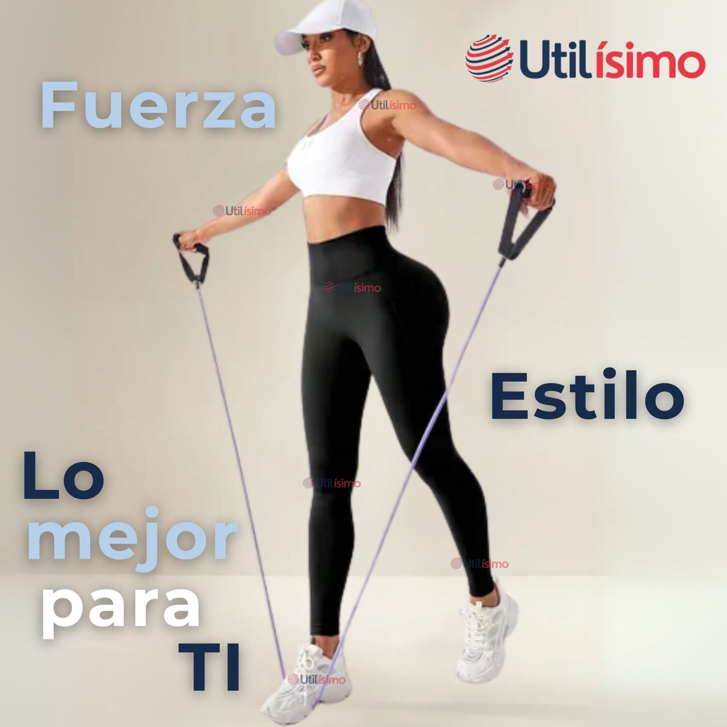 Calza Leggings Deportiva Tiro Alto Con Faja Reductora Y Moldeadora Mujer image number 5.0