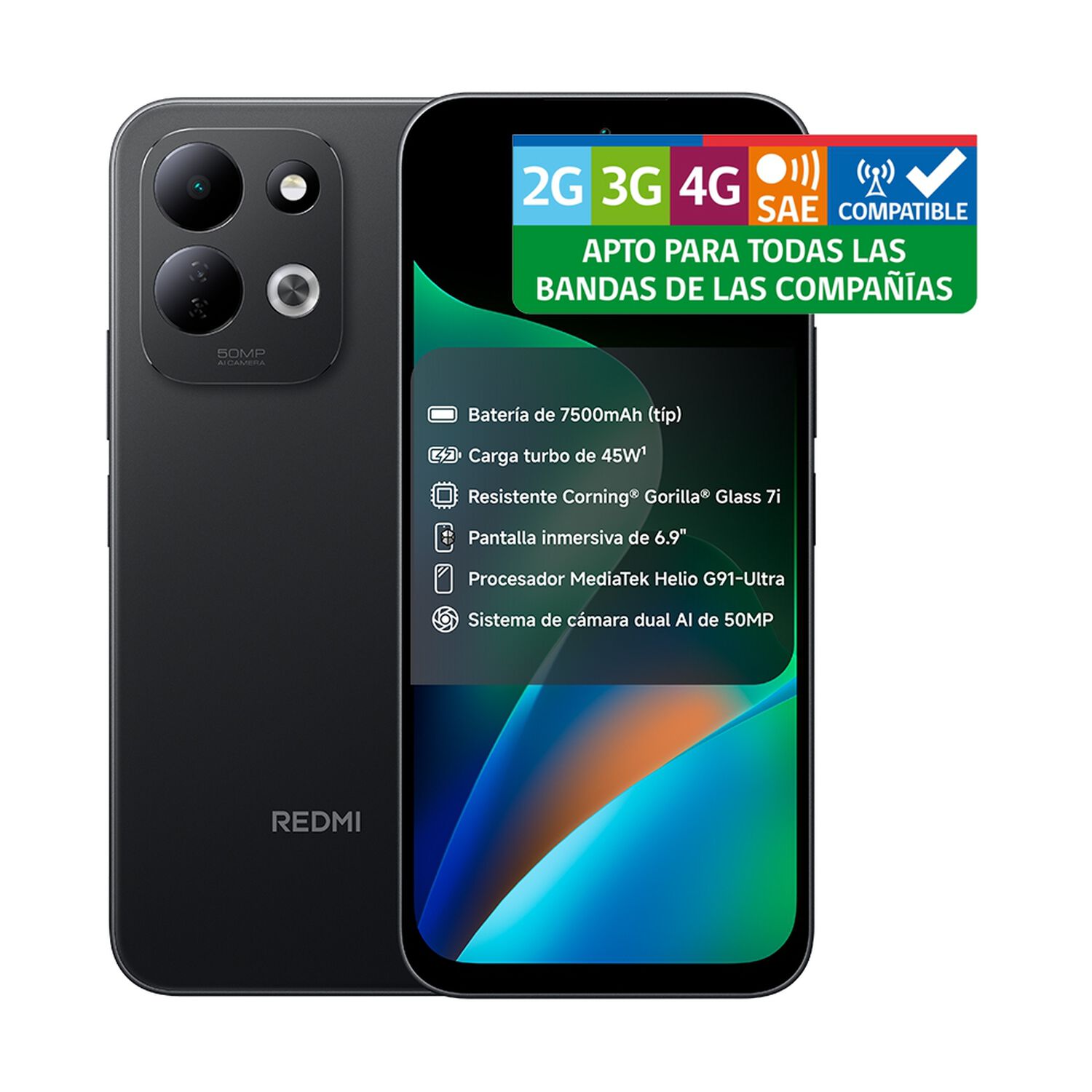 Smartphone Xiaomi Redmi 17 / 256 GB / Negro / Liberado image number 10.0