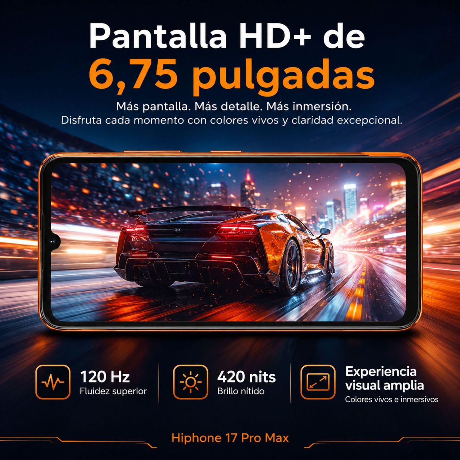 Hotwav Hiphone 17 Pro Max 4g Celular 16gb 256gb 120hz image number 3.0